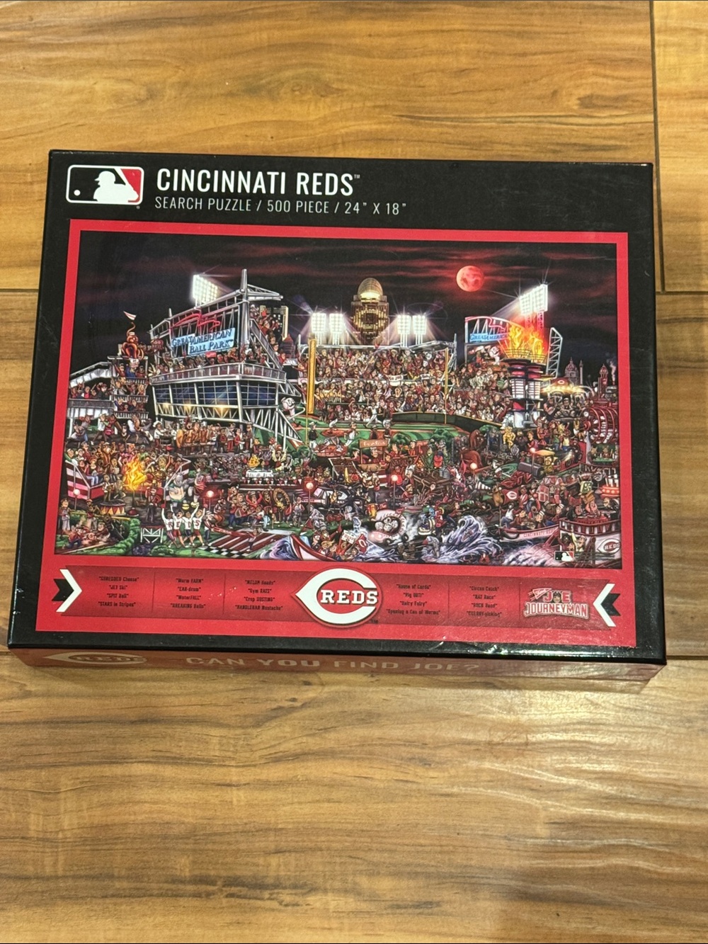 Cincinnati Reds Joe Journeyman 500-Piece Jigsaw Puzzle - Red